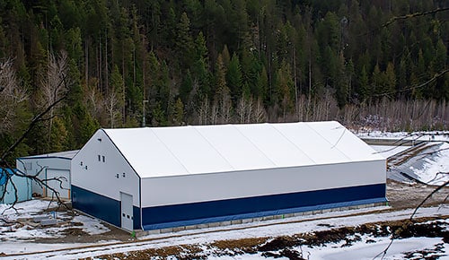 Black Mountain Water Treatment Facility fabric building