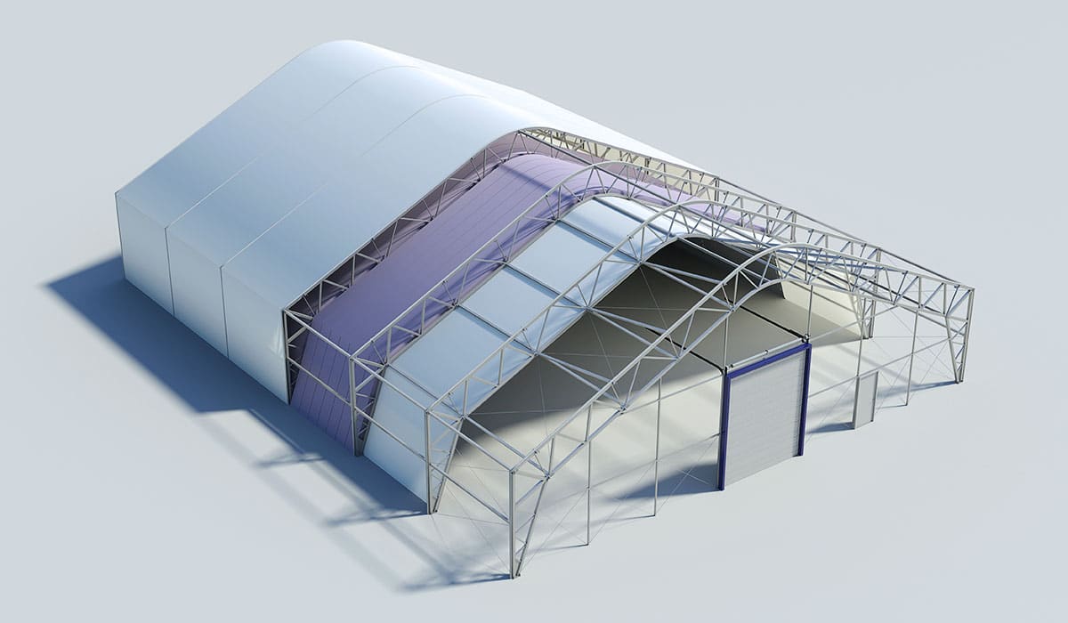 GNB Global detailed tension fabric building picture